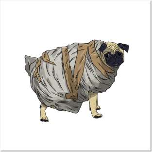 Wrapped Pug Posters and Art